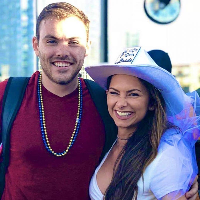 Tour Guide Posing With Bachelorette At Famous Nashville Rooftop Bar