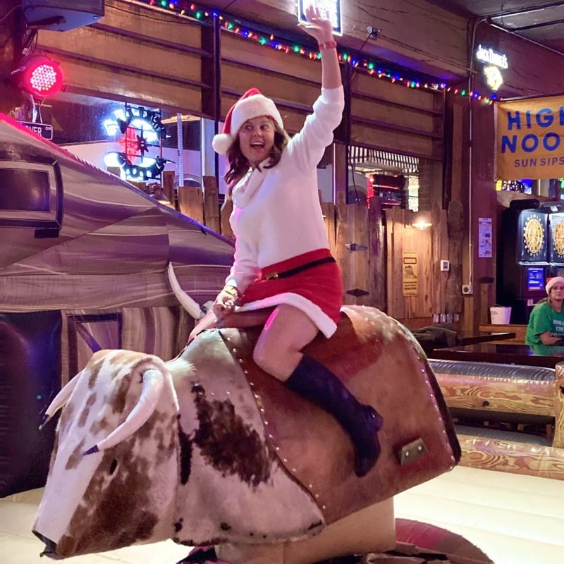 Pub Crawler On Nashville Tacky Sweater Crawl Riding The Mechanical Bull