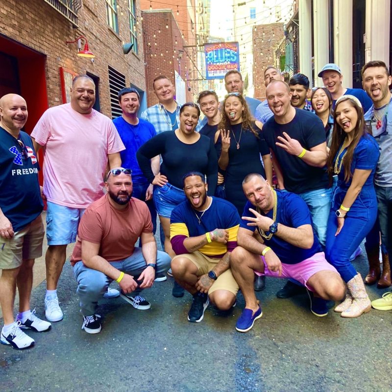 Coed Bachelor Party Tour Group